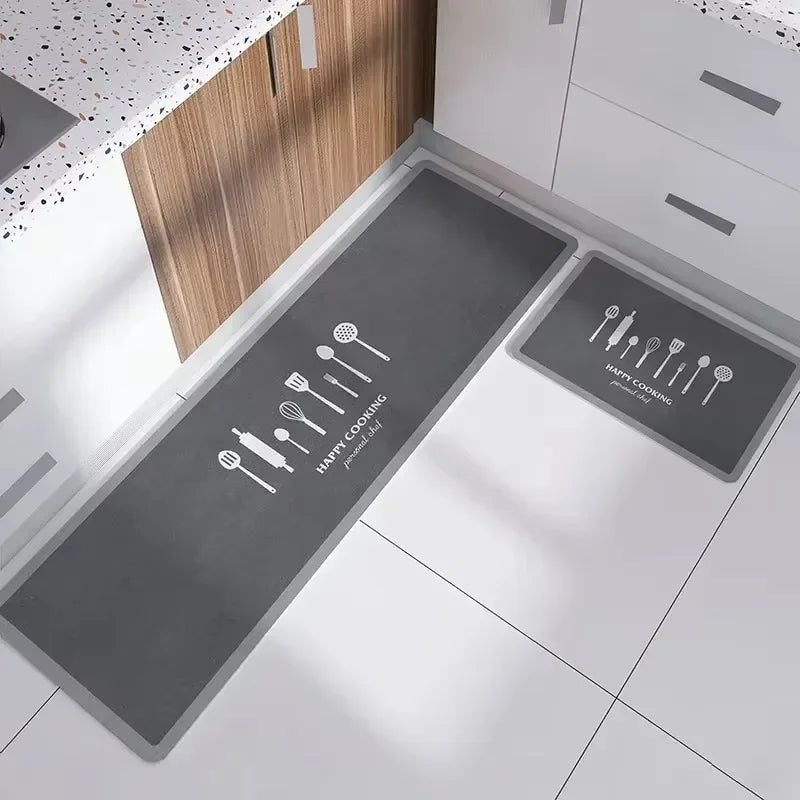 Kitchen Long Foot Mats, Non-slip, Oil-proof