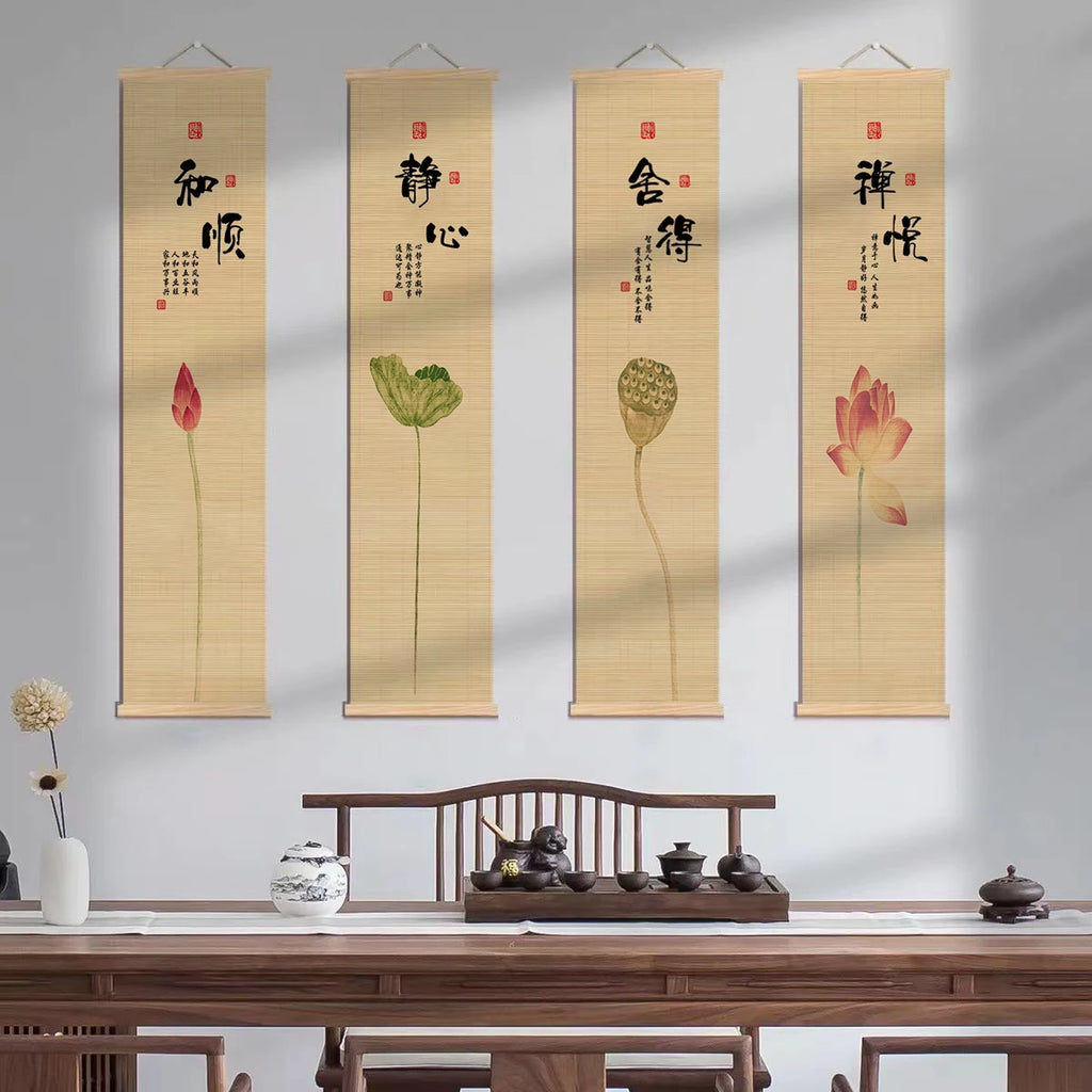 Bamboo Curtain Decoration, Various Patterns, Sizes