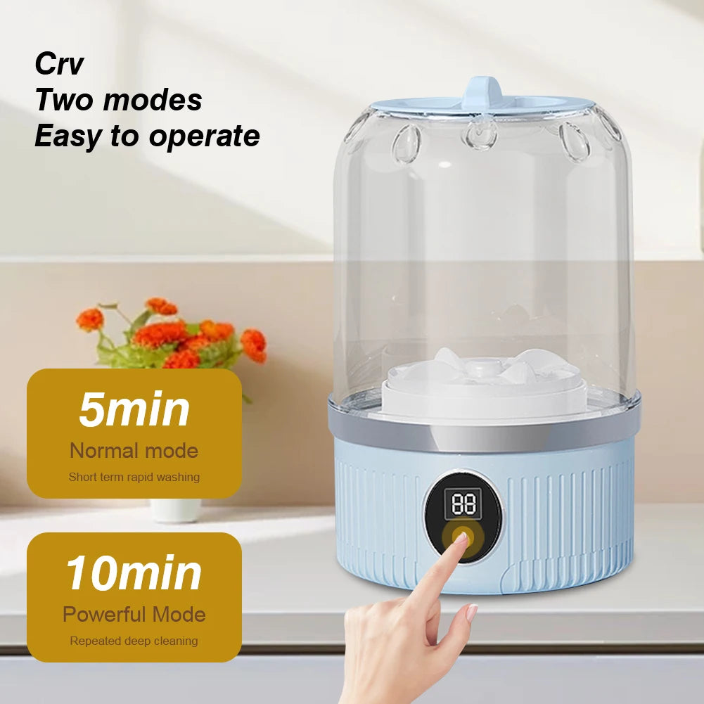 Cordless Small Washing Machine, Portable for Travel
