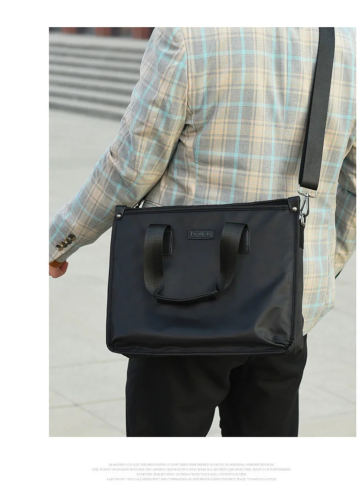 Business Briefcase Polyester Laptop Crossbody Bag