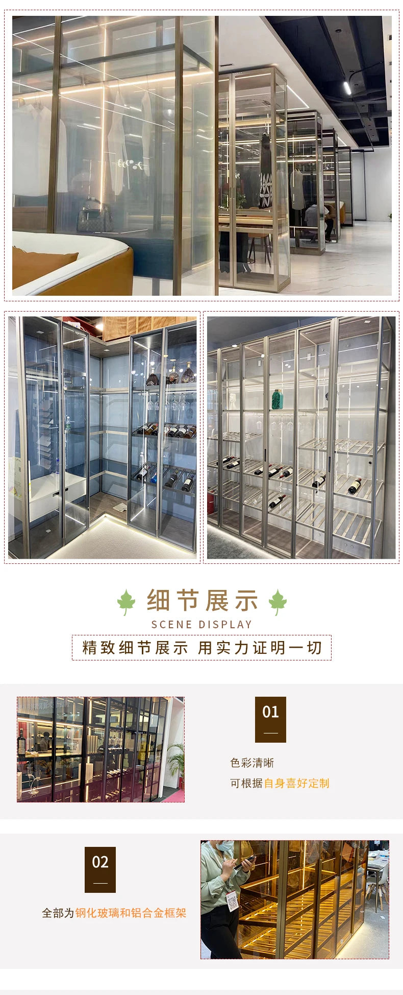 Showcases Cellar Wine Cabinets Rack Shelf Glass Bar Counter Wine Cabinet Liquor Living Room Vitrina De Cristal Storage Furniture
