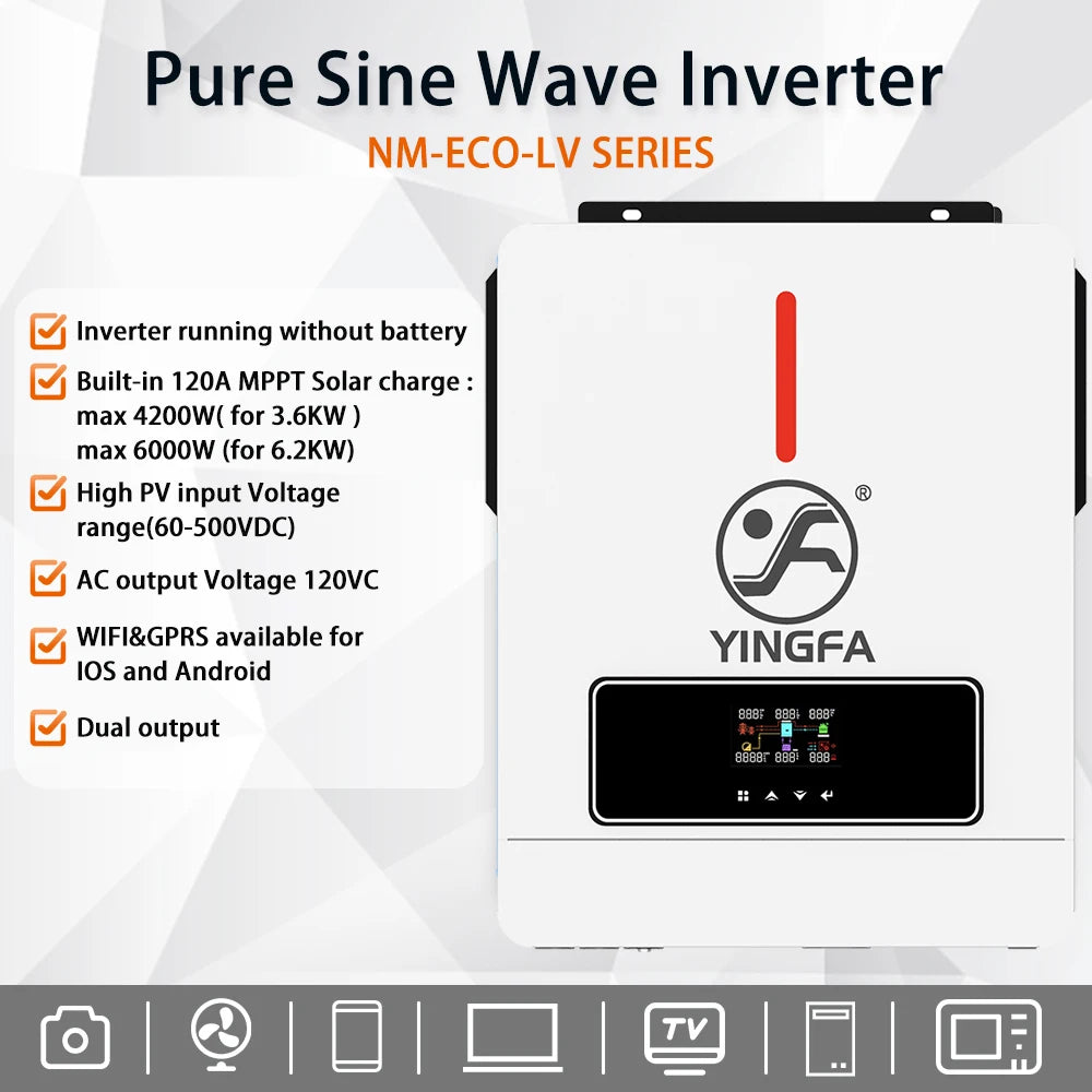Solar Power Pure Sine Wave Inverter 3.6kW 24V 110V