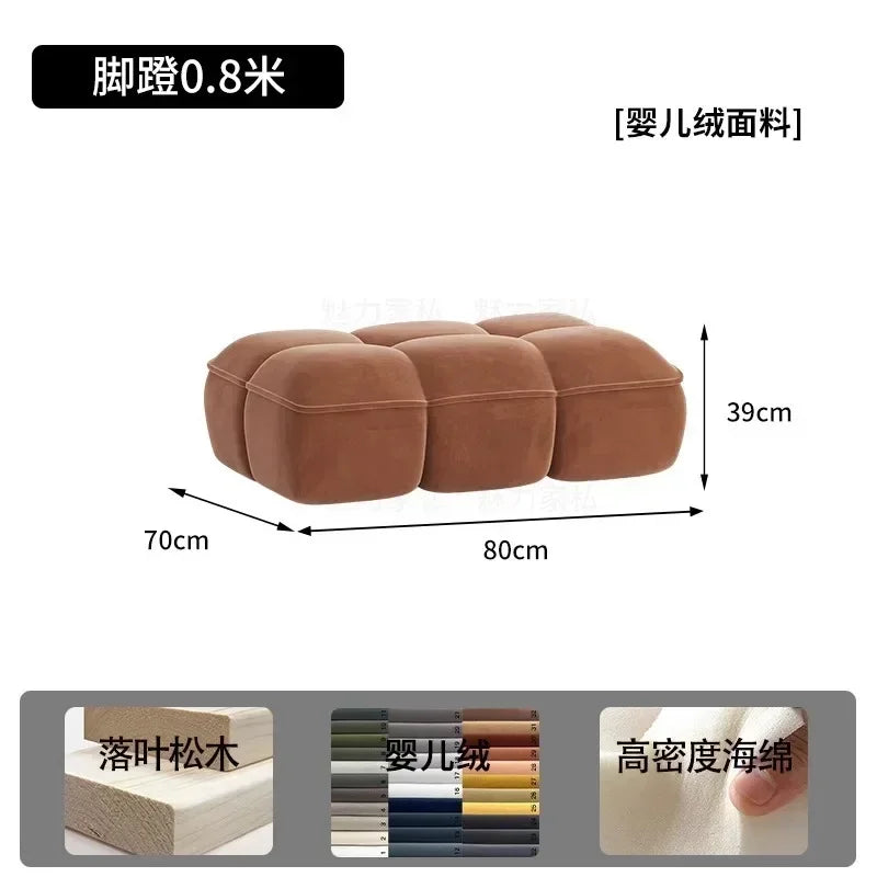 Brown Living Room, Small Apartment, Marshmallow Cloud Sofa