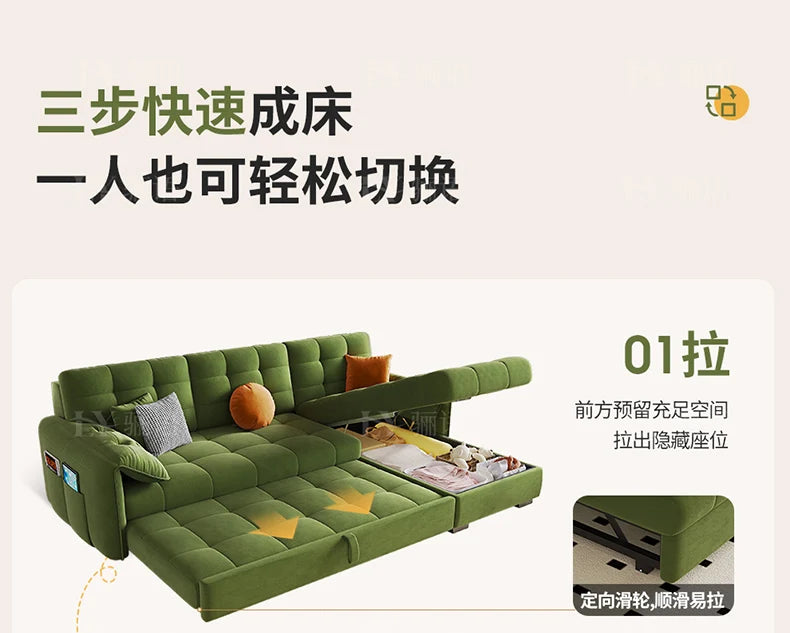 Modular Individual Sofa, Bed Convertible, Pull Out