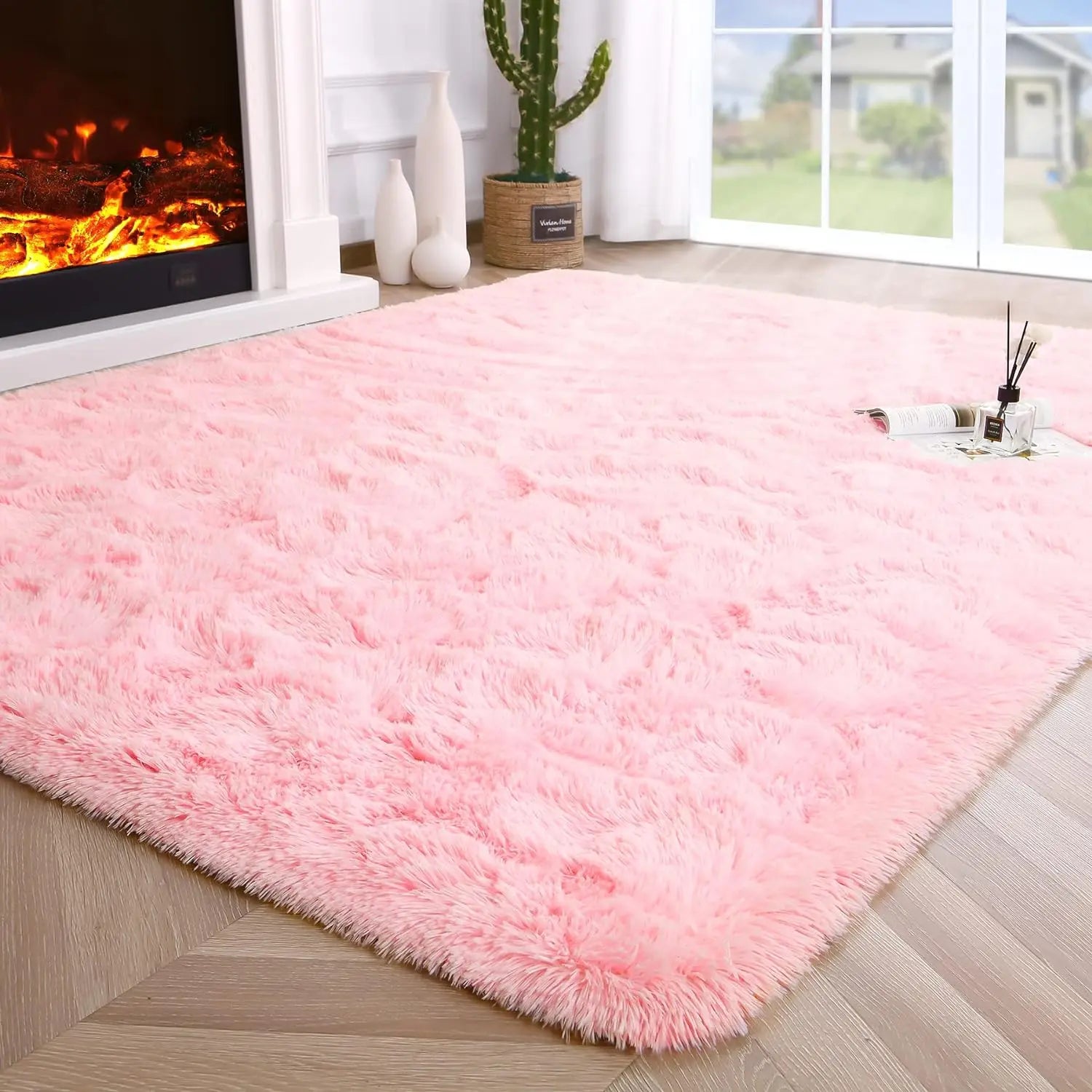Fluffy Rugs for Bedroom Fuzzy Area Rugs for Living Room Soft Kids Carpet Non Slip Rugs for Hardwood Floors Room Decor