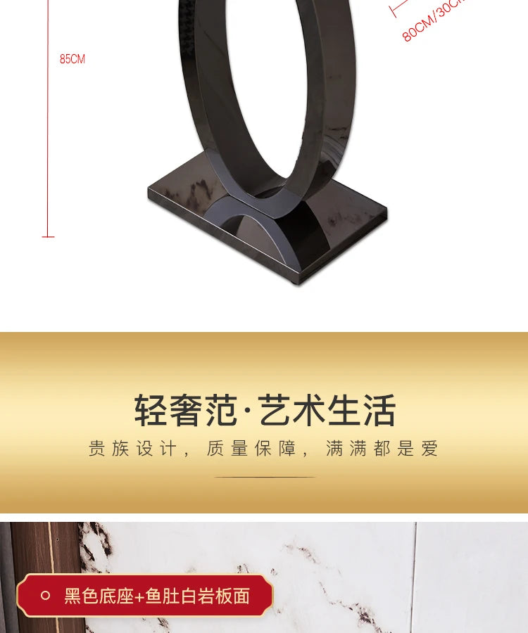 Metal Console Design Corner Table Living Room, Hallway