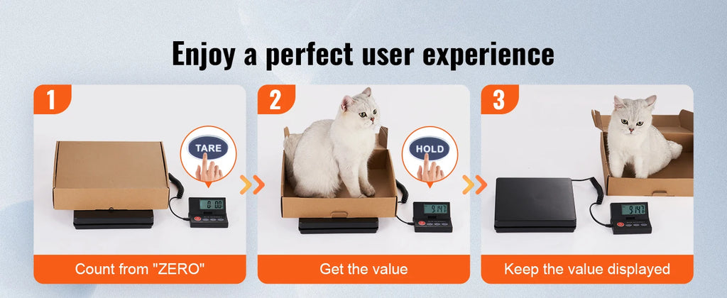 110 lbs Digital Postal Shipping Scale with Time