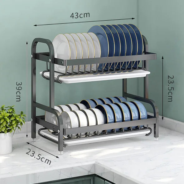 Dish Drying Rack Kitchen Dish Storage, Large Capacity