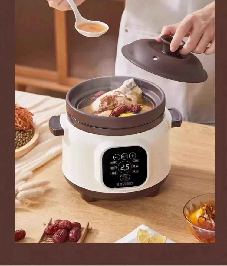 110V Electric Clay Pot Slow Cooker