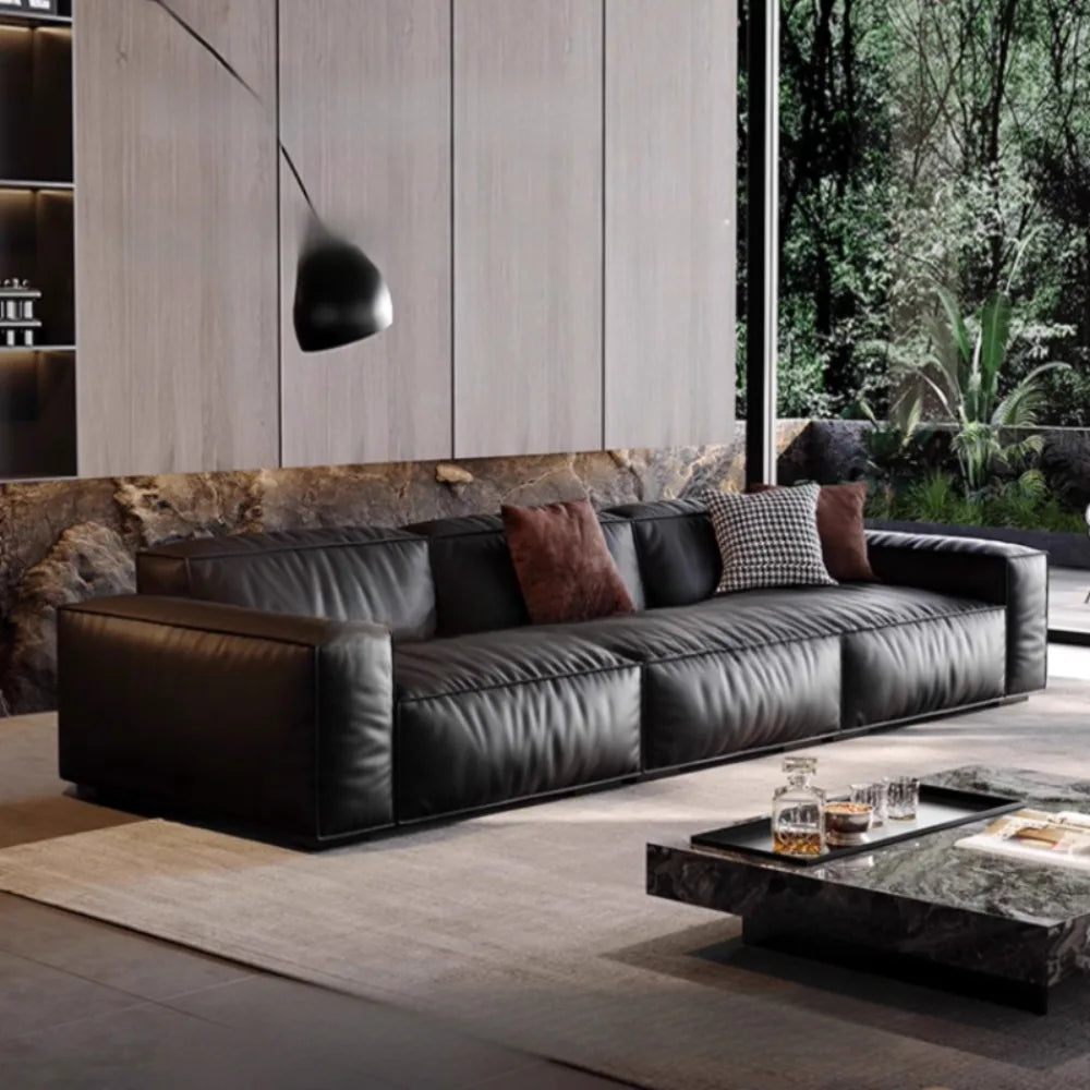 Composite Leather Sectional Apartment Sofa