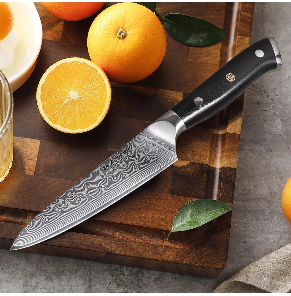 5" 67 Layer Damascus Steel Slicing, Paring Knife