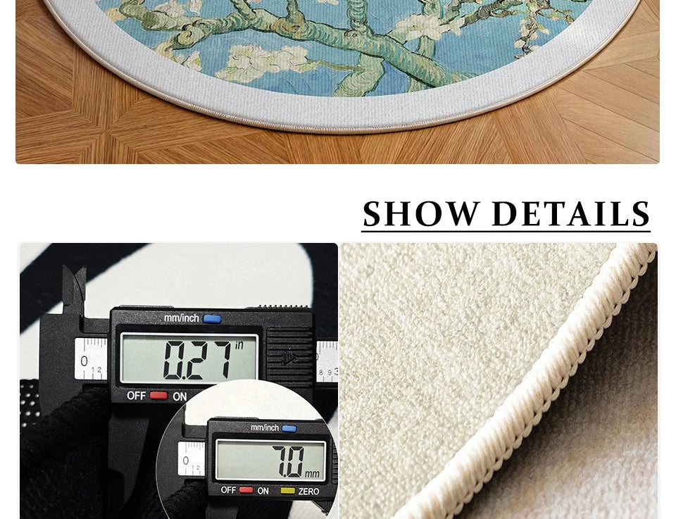 Round, Soft, Anti-slip Carpets