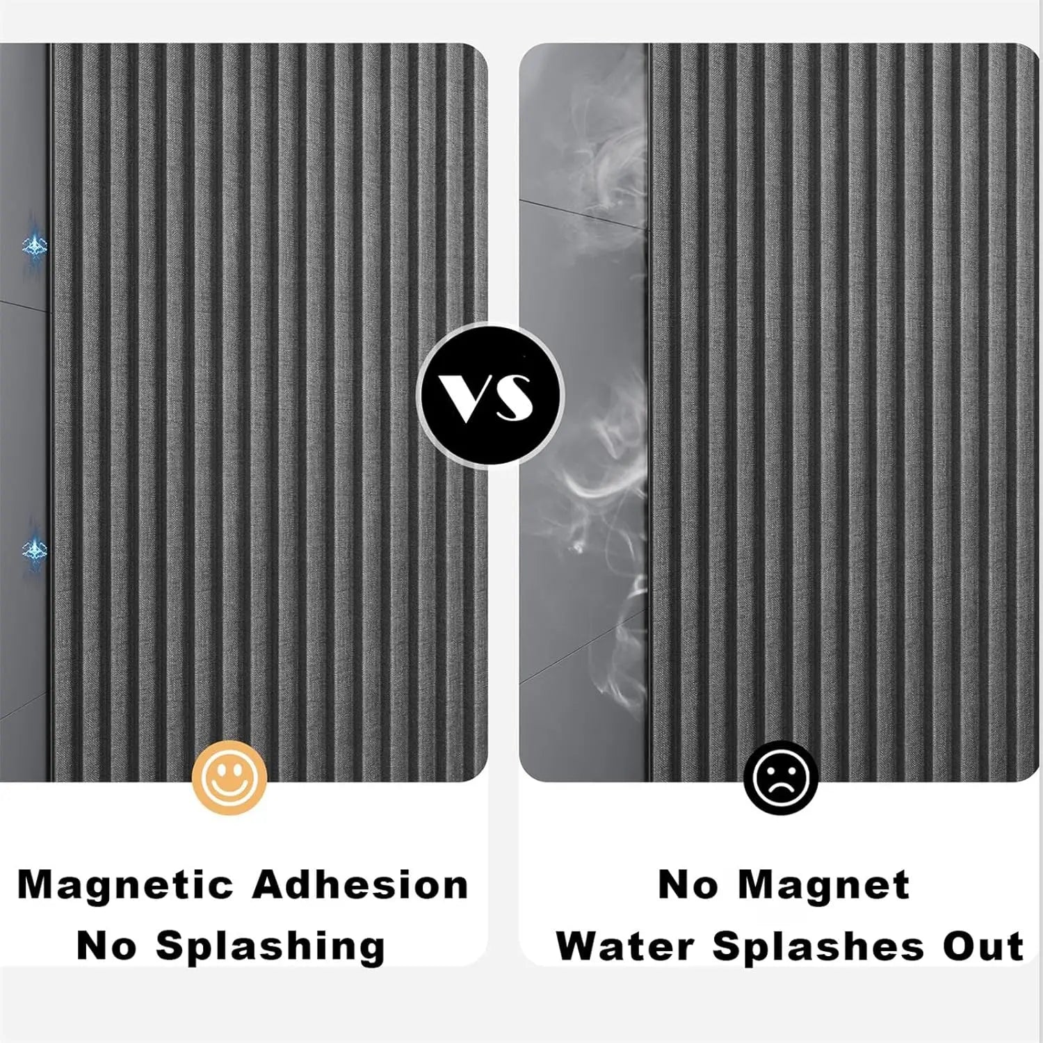 Bathroom Folding Shower Curtain