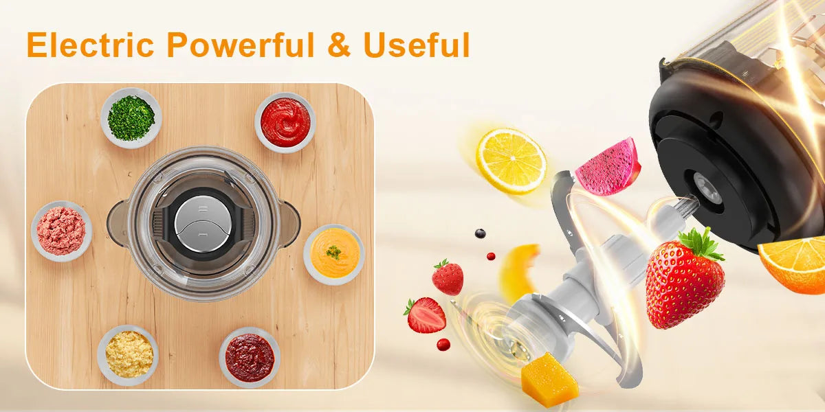 Food Processor Electric Meat Grinder Food Chopper