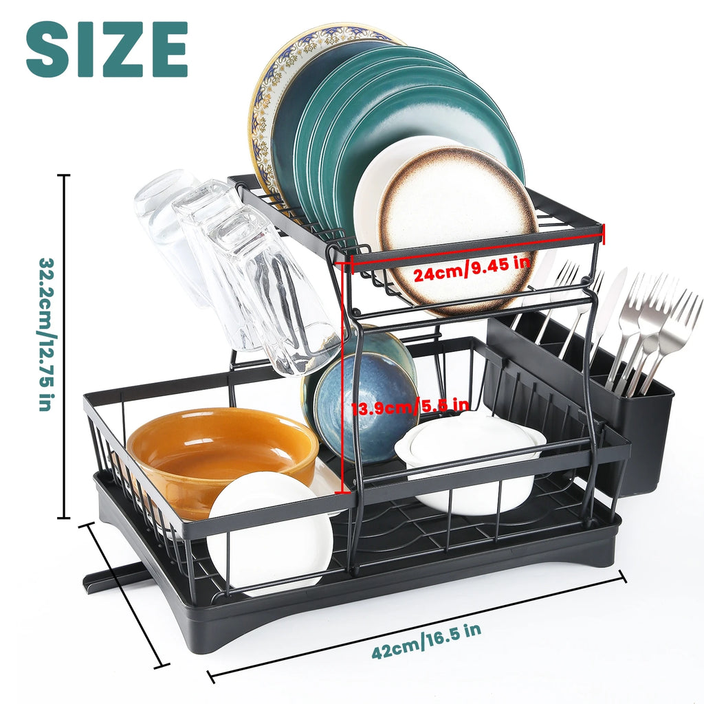 2-tier dish drying rack