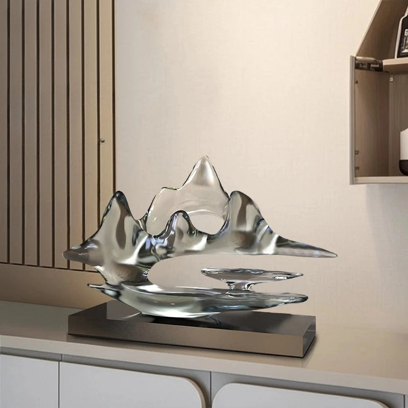 Transparent Resin Statue Decoration, Two Sizes