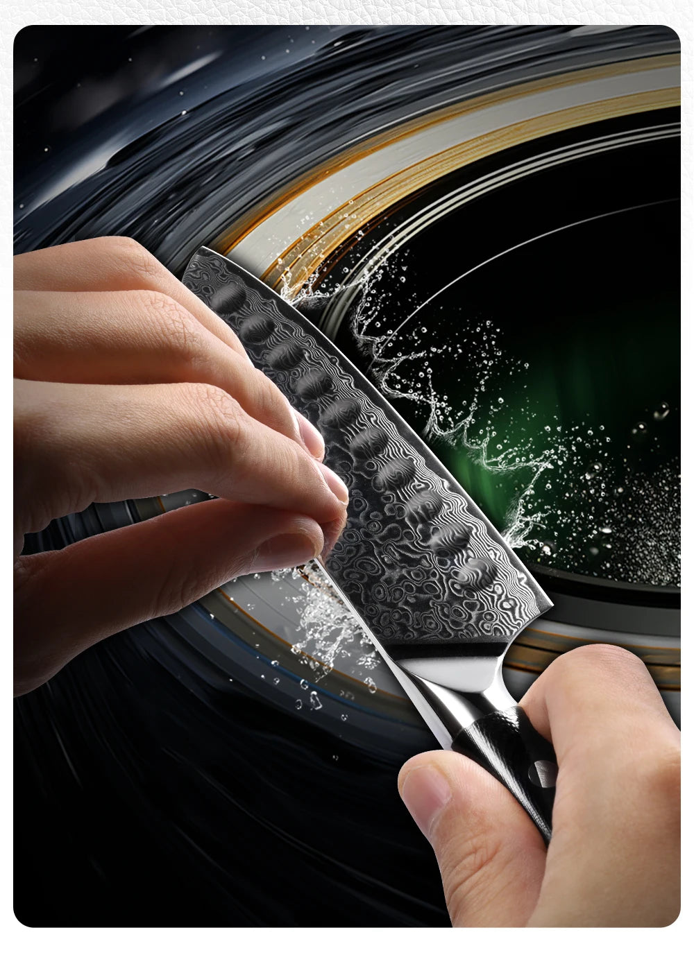 5 Inch Japanese Damascus Steel Kitchen Knife