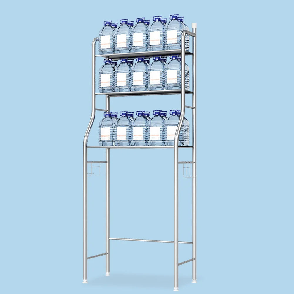 Over Toilet Storage Shelf,2/3-Tier Freestanding Over The Toilet Storage,Metal Bathroom Shelves with Paper Holder and Removable