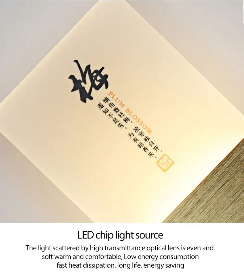 6W 10W LED Chinese Style Printing Wall Light