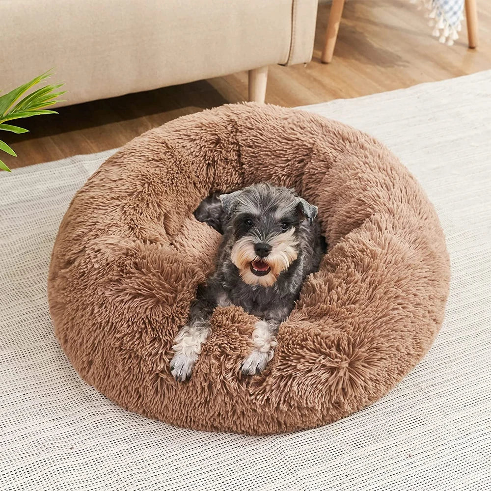 40-60cm. Round Pet Bed, Small Dog, Cat, Washable