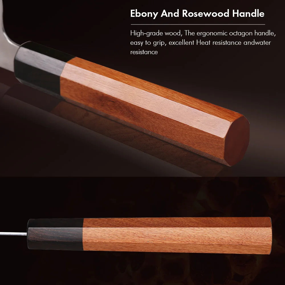 8.2-inch Japanese Kiritsuke Knife Damascus Steel