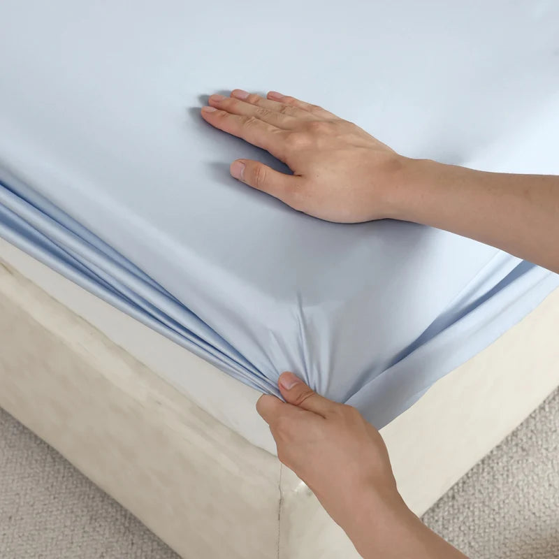 Mulberry Silk Fitted Sheet, Non-Slip Bed Cover