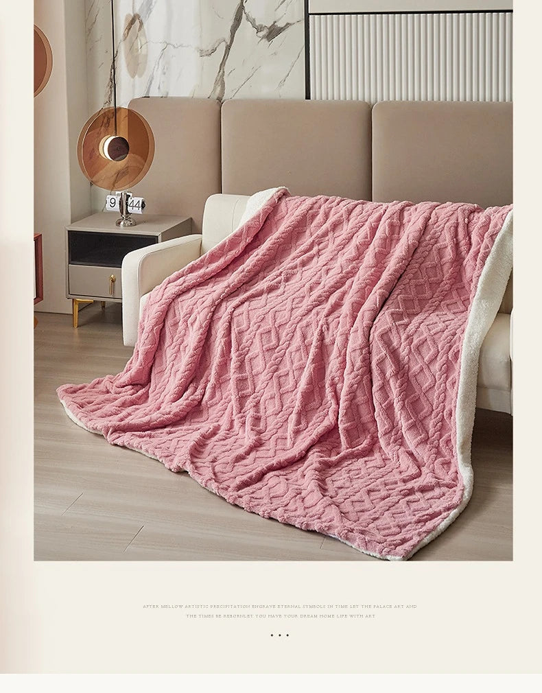 Artificial Fleece, Quilt Blanket, Various Colors, Sizes