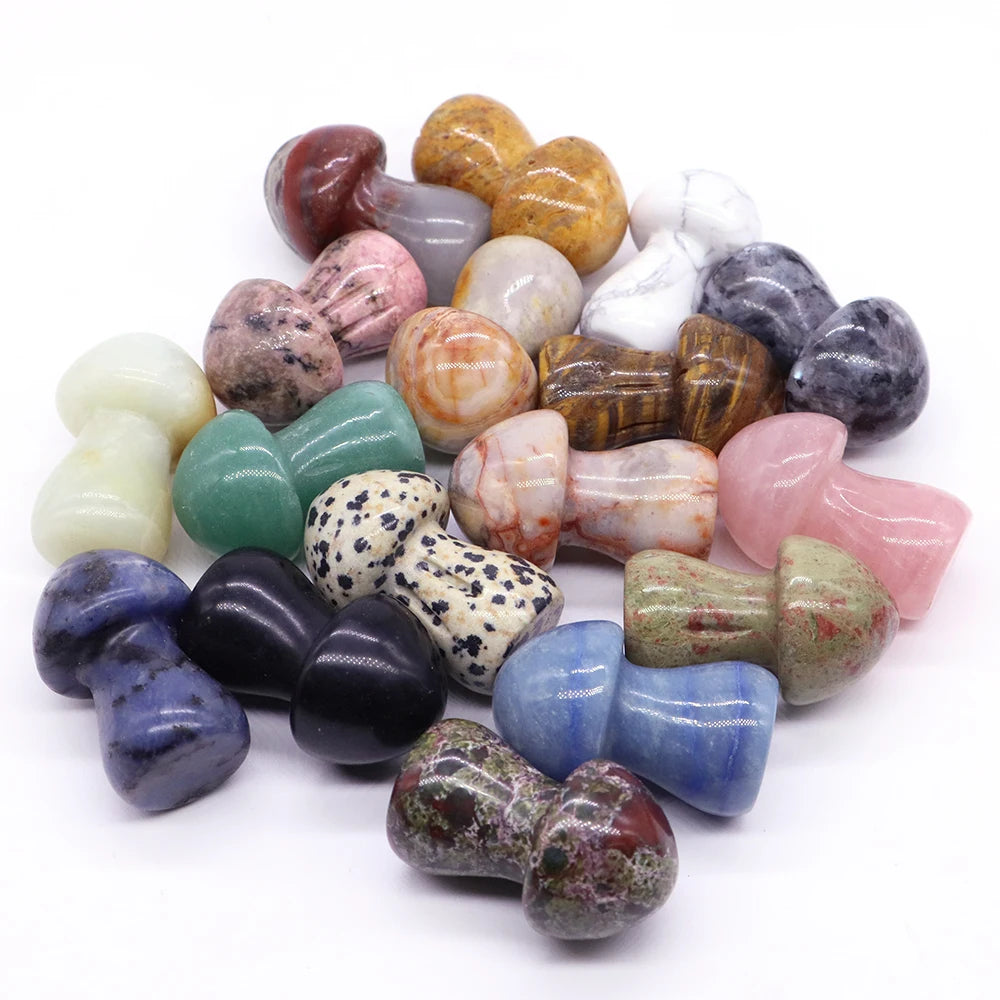1.5" Crystal Mushroom Mineral Healing Home Decoration