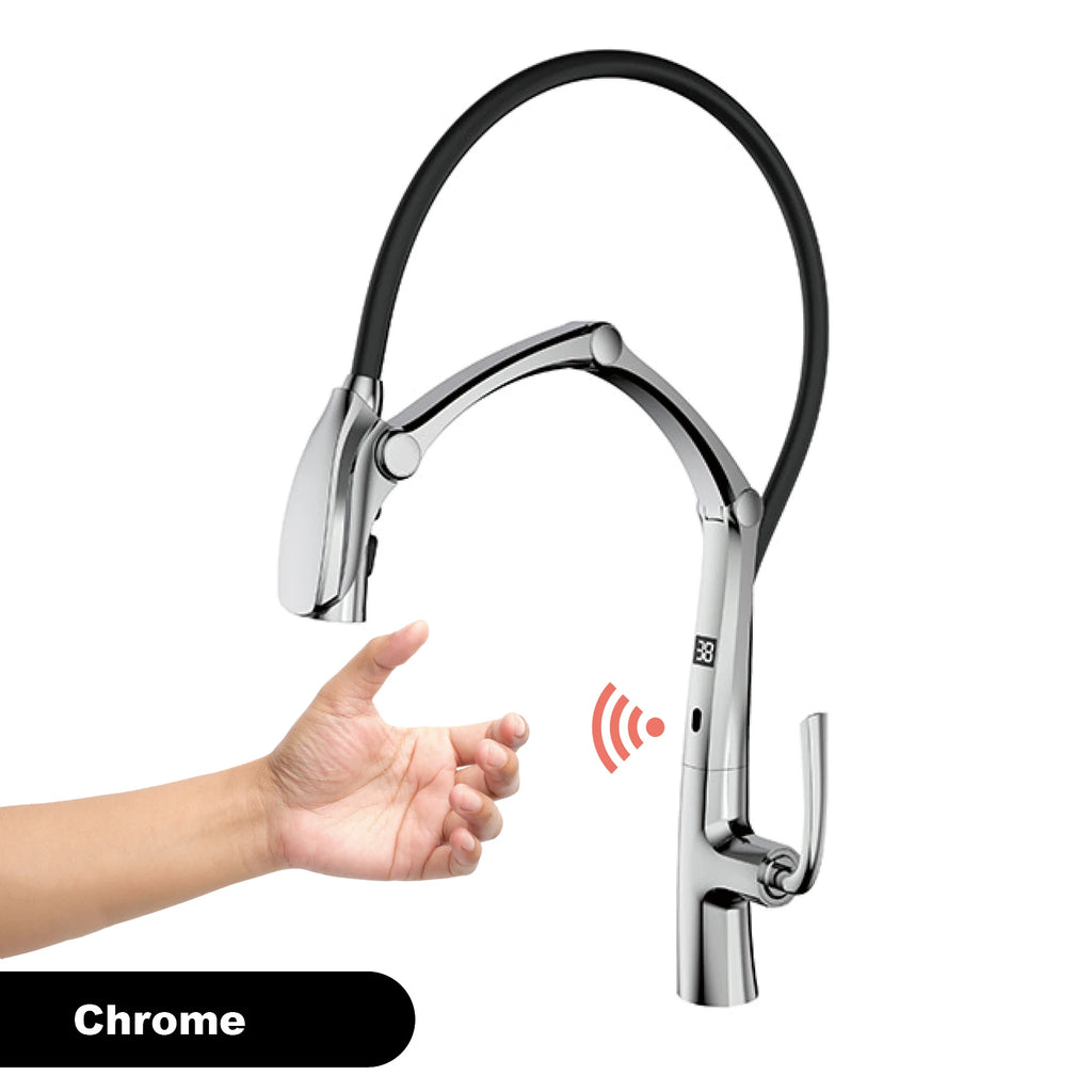Kitchen Faucet, 3-Function Spray, Touchless, Multiple Finishes