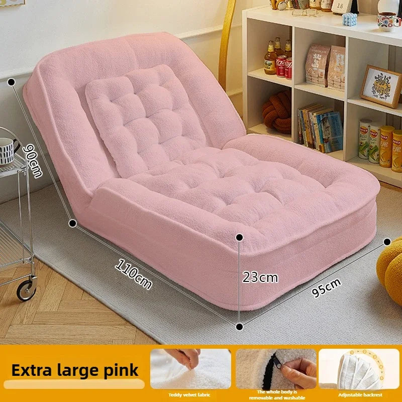 reclining and sleeping single bedroom small sofa