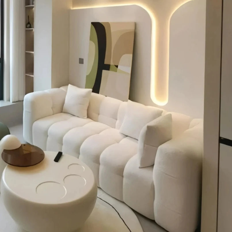 Plush Reclining Sofa Corner Lounger