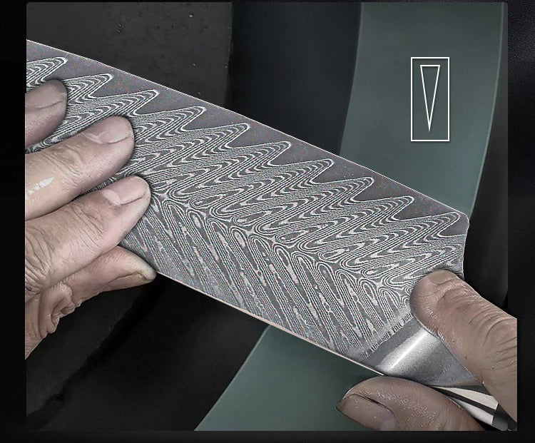 7 Inch Santoku Knife 67-layers Damascus Kitchen Knife