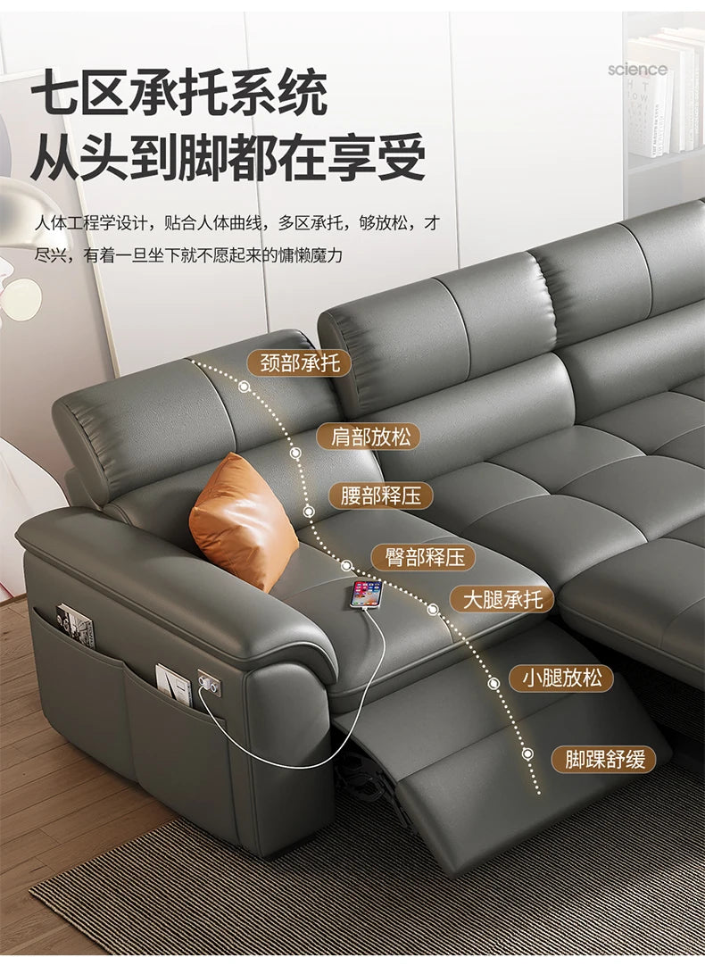 Fancy Sofas, Reclining Italian Sofa, Corner Storage
