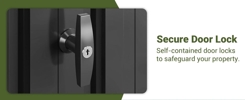 10x10~12x18FT Outdoor Metal Storage Shed w/ Lockable Door