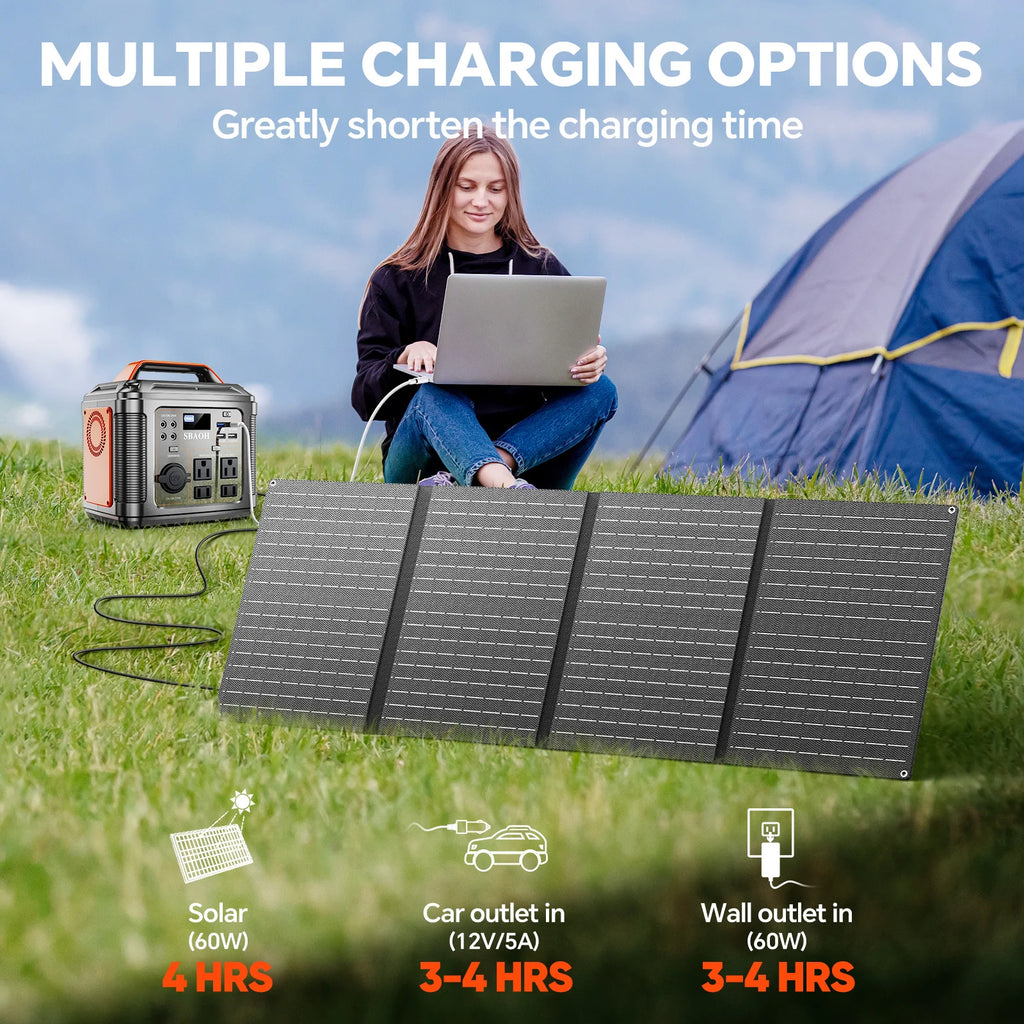 300W Camping Solar Generator, Solar Panel