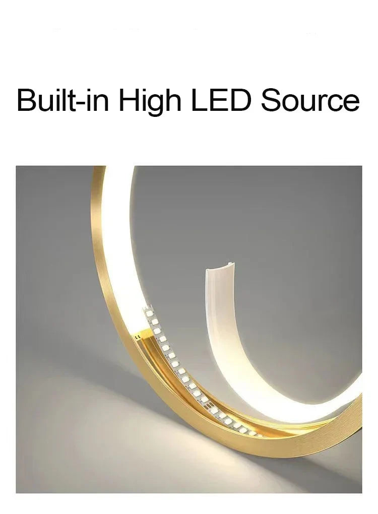 Starry Sky Projection Style Circular Led Pendant Light