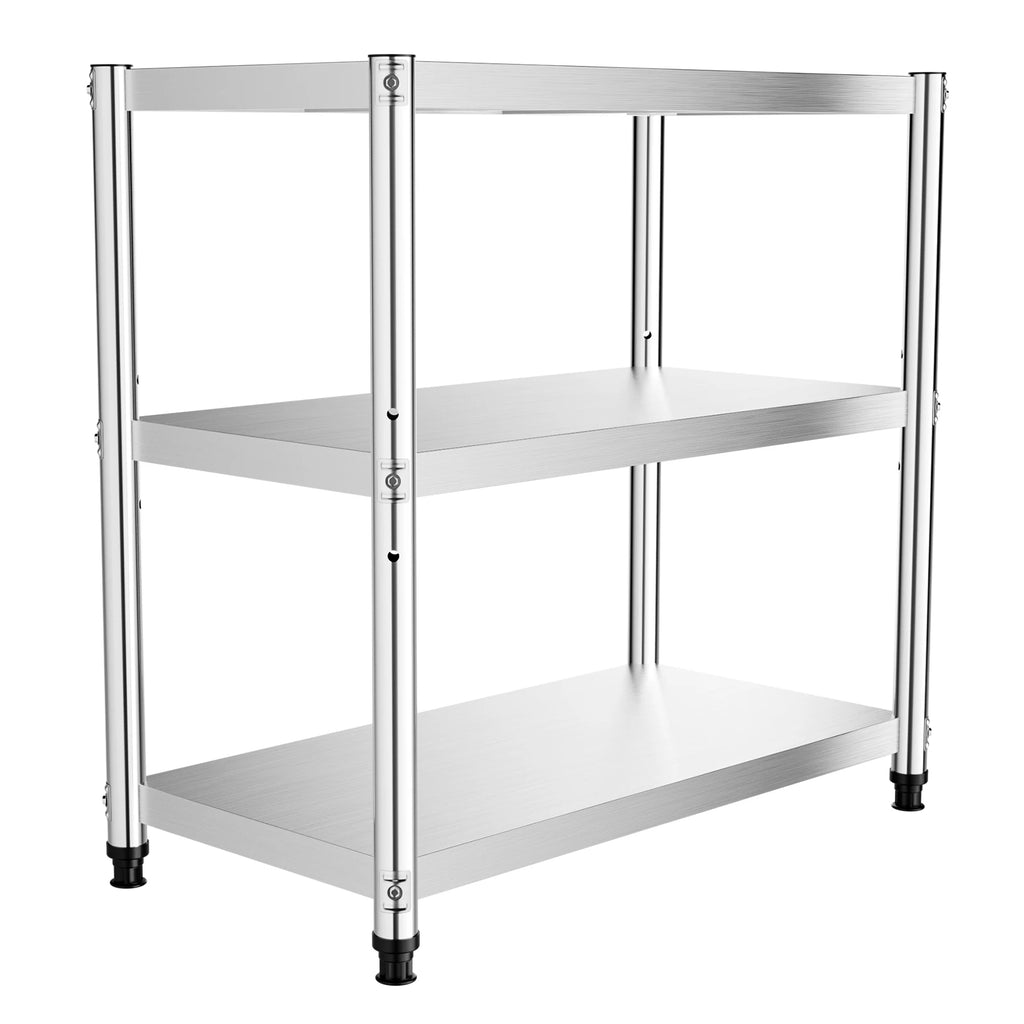 Stainless Steel Storage Rack,3-Tier Multi-functional Shelf