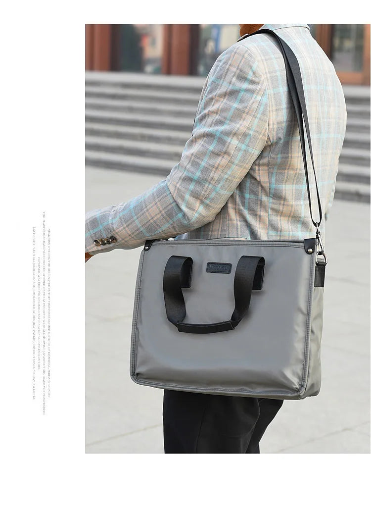 Business Briefcase Polyester Laptop Crossbody Bag