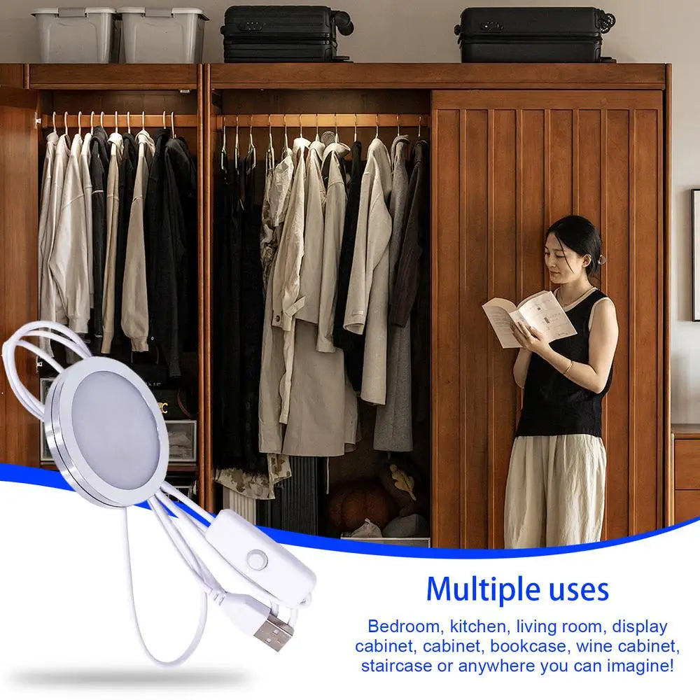 LED Lights USB Aluminum Shell Cabinet Light