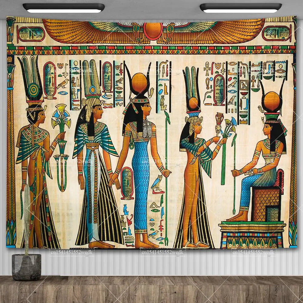 Egyptian Mythology Tapestries, for Room Aesthetic