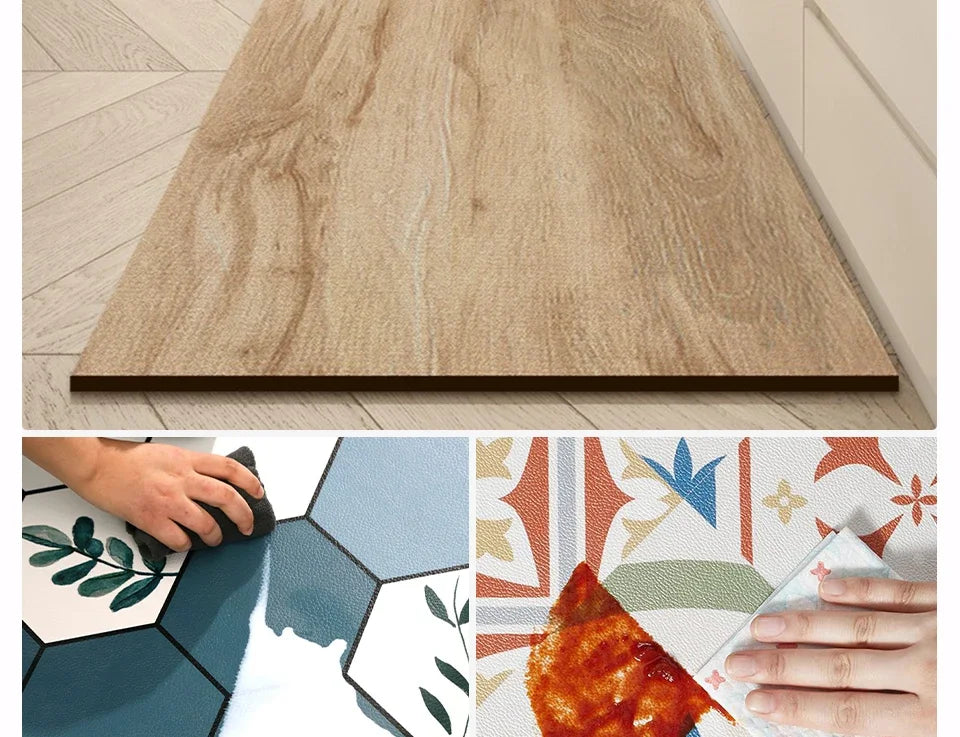 Waterproof Floor Mat, Imitation Wood, Long Size