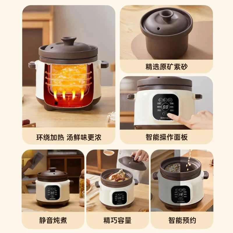 110V Electric Clay Pot Slow Cooker