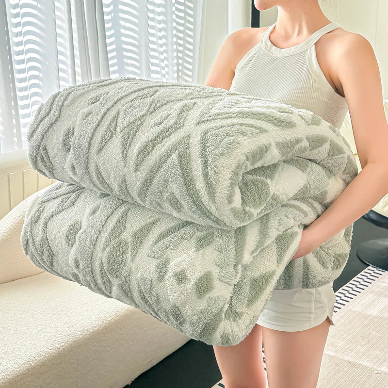 Fleece Blanket, Artificial Wool, Various Colors, Sizes