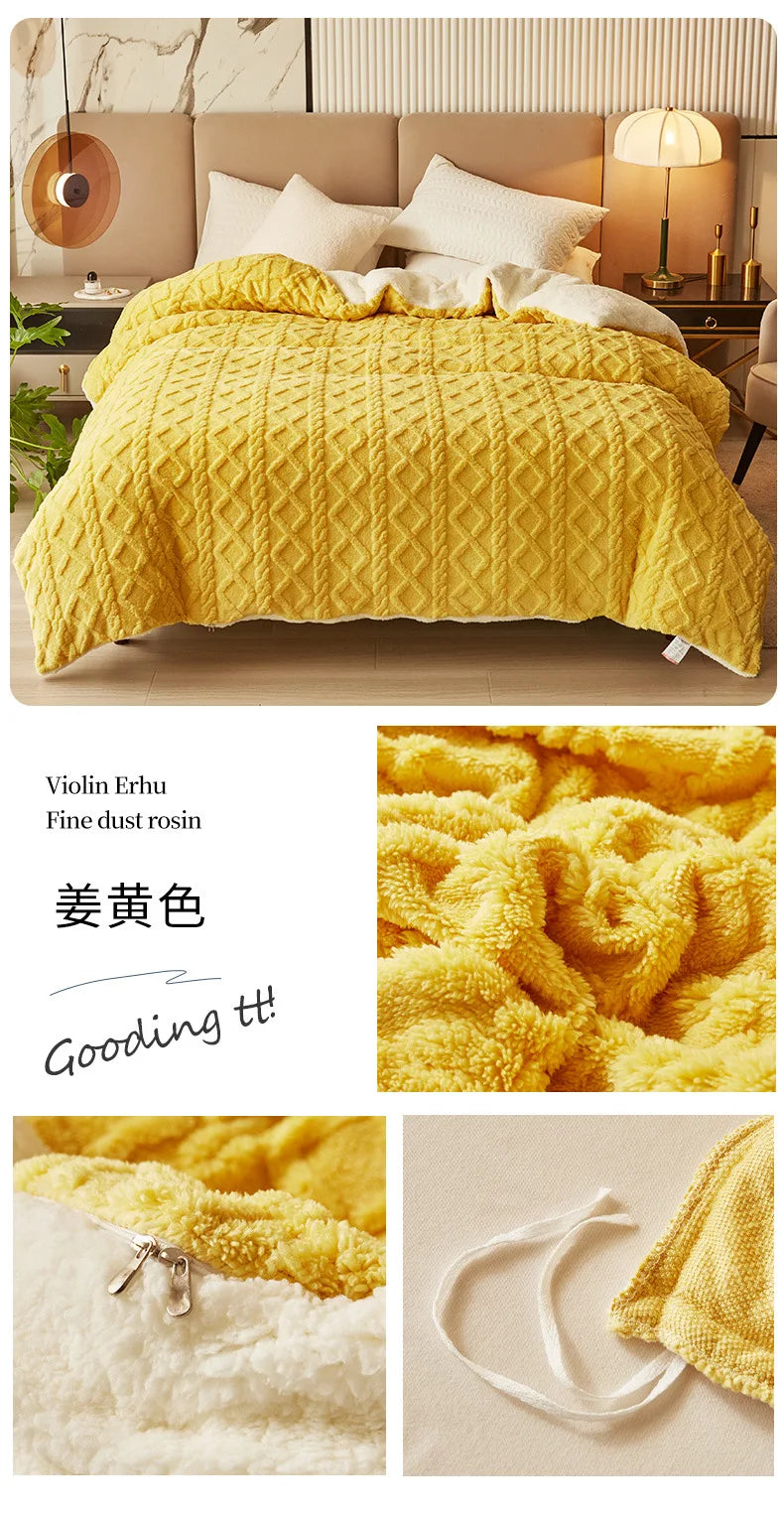 Artificial Fleece, Quilt Blanket, Various Colors, Sizes