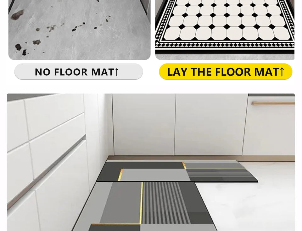 Waterproof Floor Mat, Long Strip Carpets