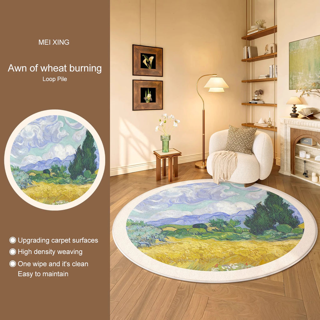 Round, Soft, Anti-slip Carpets