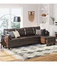 L Shaped Couch with Reversible Chaise.