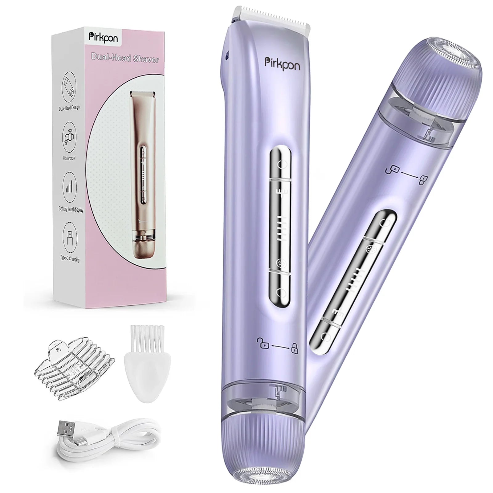 Rechargeable Dual-Head Shaver Women Hair Remover