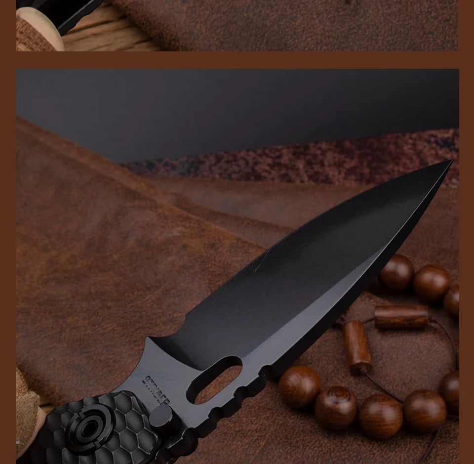 Titanium Handle, Folding Pocket Knife