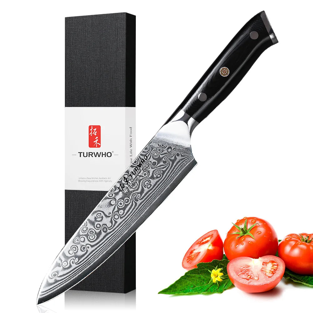 5" 67 Layer Damascus Steel Peeling, Vegetable Knife
